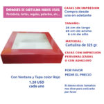 26X26x6-CAJA-BLANCA-CON-VENTANA-Y-TAPA-COLOR-ROJO