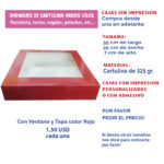 35x35x7-CAJA-BLANCA-CON-VENTANA-Y-TAPA-COLOR-ROJO