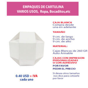 2.08 Caja en forma de pelota 9*9*9 cm.