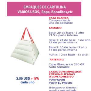 1.90 Caja Pirámide sin punta