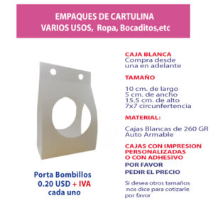 1.82 Caja Porta Bombillos 10*5*15.5