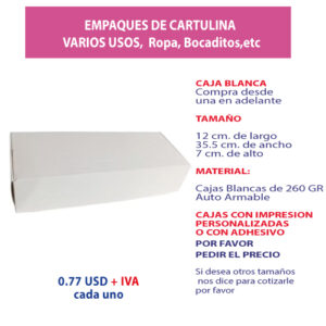 3.15 Caja 12*35.5*7 blanca sin ventana