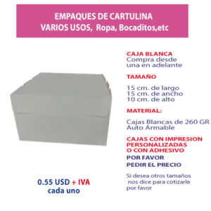 2.48 Caja 15*15*10 blanca sin ventana