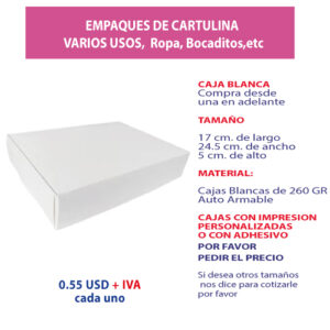 4.07 Caja 17*24.5*5 blanca sin ventana