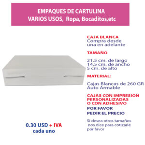 4.14 Caja 21.5*14.5*5 blanca sin ventana
