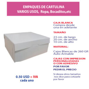 2.44 Cajas 23*20*10 sin ventana