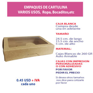 3.93 Caja 24.5*15.5*5 café con ventana