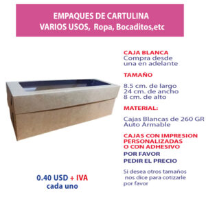 2.71 Caja 8.5*24*8 encerada con ventna