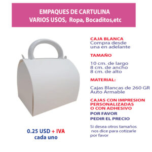 2.23 Caja para jarros de 9 oz. blanco