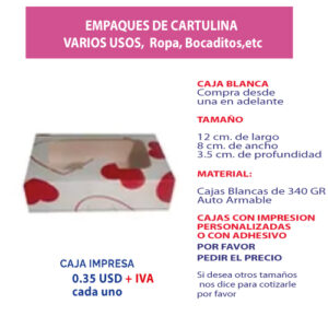 4.82 Caja 12*8*3.5 impresión genérica corazones
