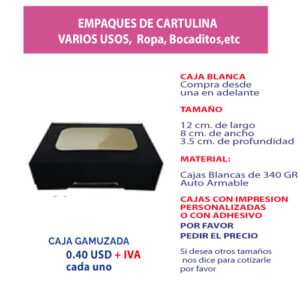 4.83 Caja 12*8*3.5 negra con ventana