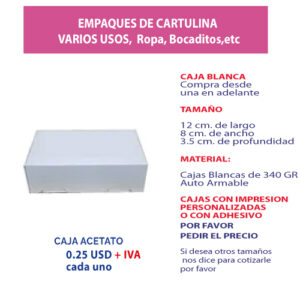 4.81 Caja 12*8*3.5 blanca sin ventana