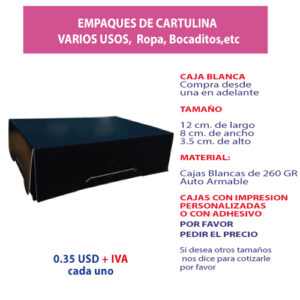 4.72 Caja 12*8*3.5 negra sin ventana