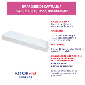 5.12 Caja 26.3*10.3*3.5 blanca tipo fosforo