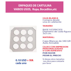 4.97 Base para bombones para 12 espacios